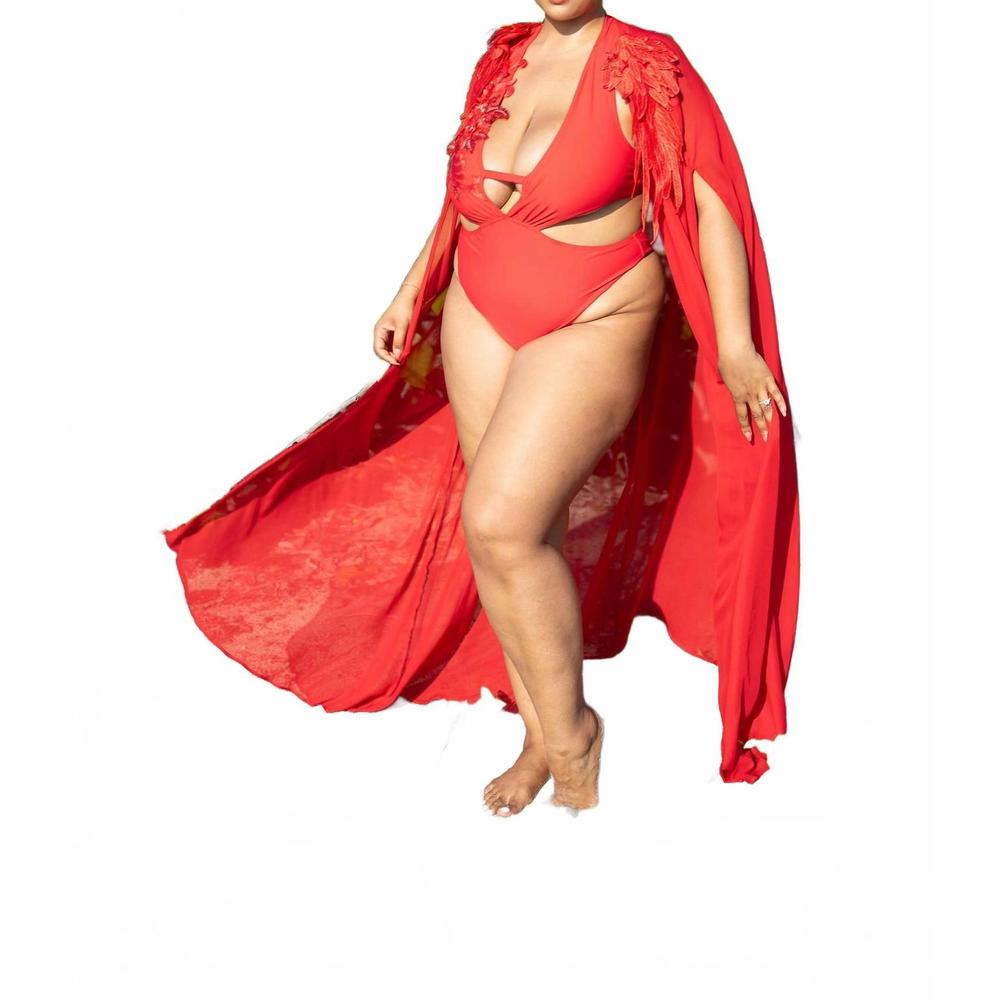 NEW GYV ME BODY regal cape in red